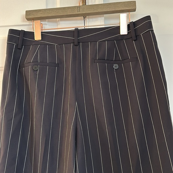 NWT Theory Navy Multi Traceable Stripe Pants in Size 10 L051211R - Picture 6 of 10